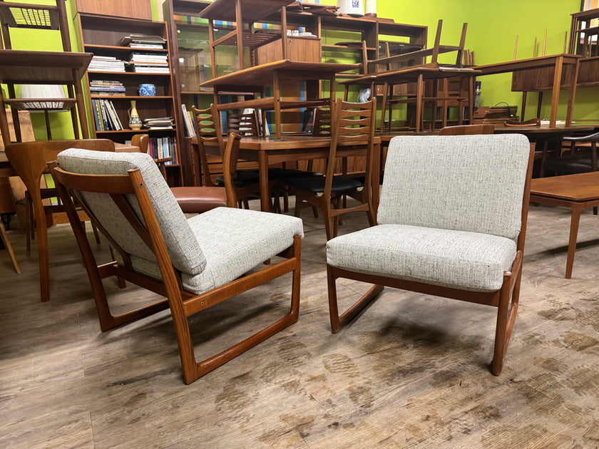 Mid Century Teak Lounge Chairs from Denmark