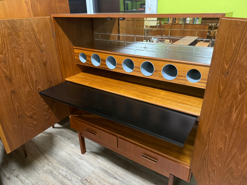 Mid Century Teak Bar Cabinet from Denmark