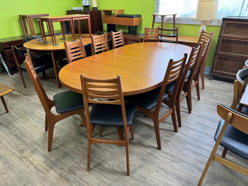 4 Mid Century Teak Dining chairs