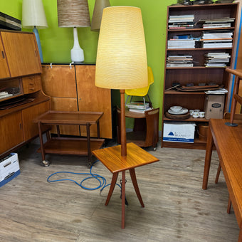 Mid Century Teak Lamp