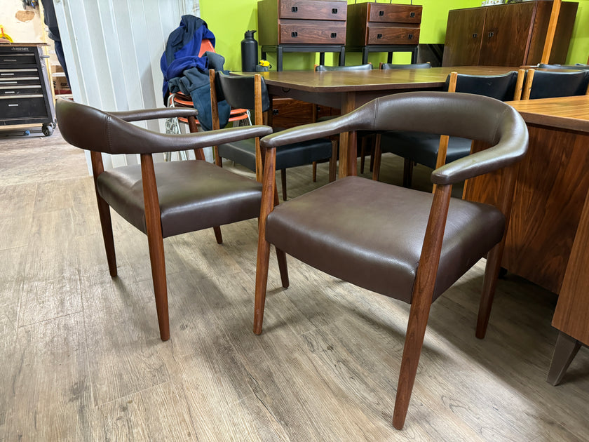 Sale!!! Mid Century Teak Arm Chairs