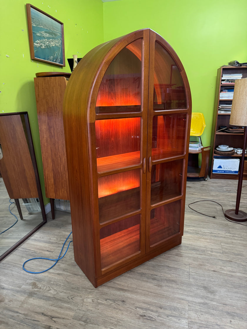 Mid Century Teak Display Cabinet from Denmark