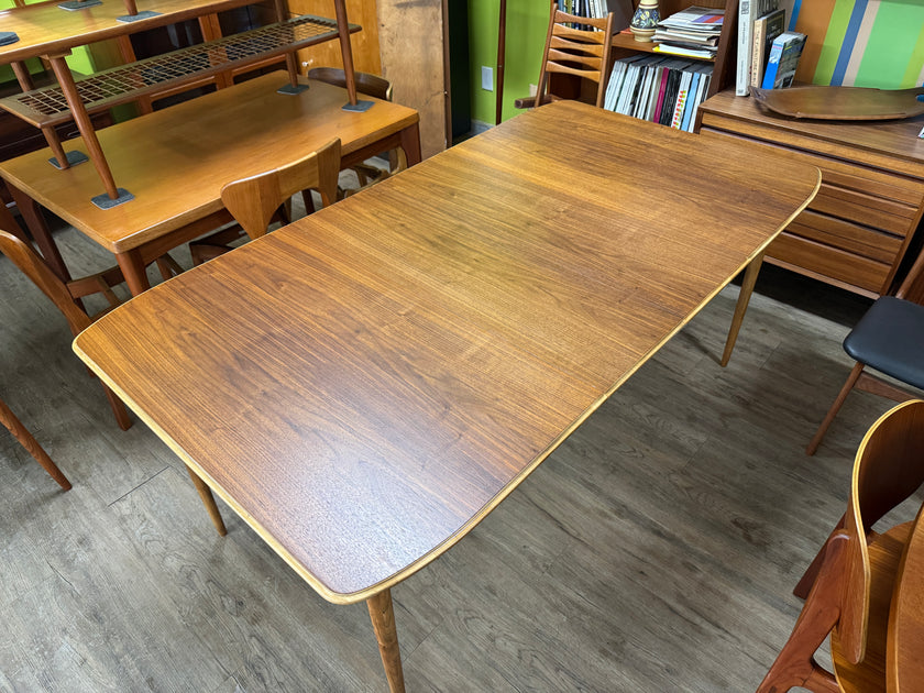 Mid Century Walnut and Ash Dining Table