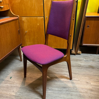 6 Mid Century Brazilian Rosewood Dining Chairs from Denmark