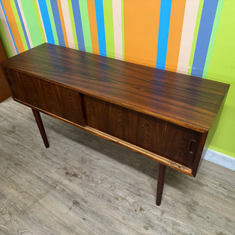 Mid Century Brazilian Rosewood Console Table