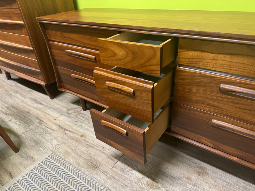 Mid Century Solid Teak Dresser