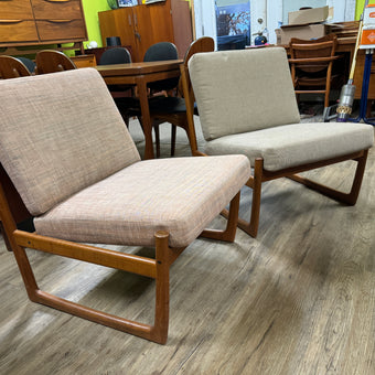 Mid Century Teak Lounge Chairs from Denmark