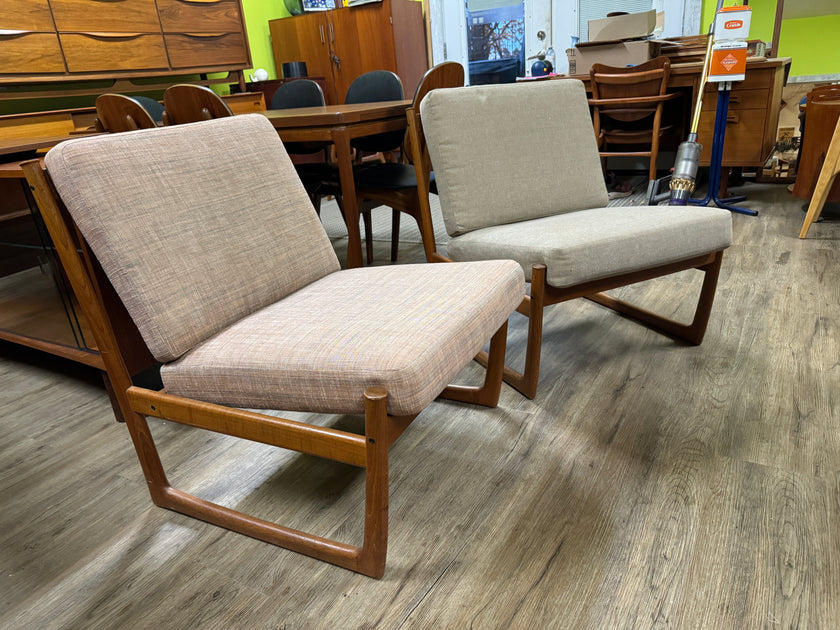 Mid Century Teak Lounge Chairs from Denmark