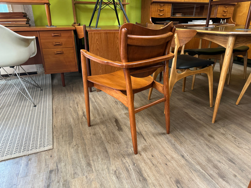 Mid Century Teak and Beech Arm Chair