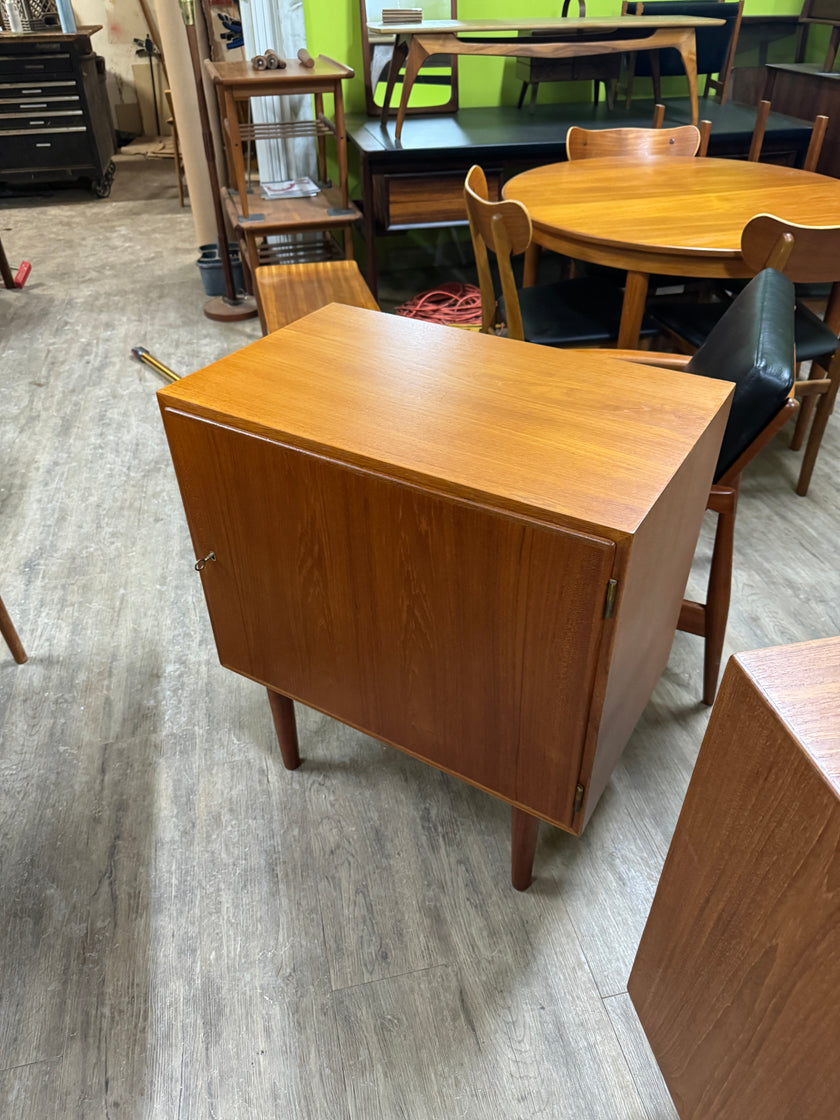 Mid Century Teak Record / Storage Cabinet from Denmark