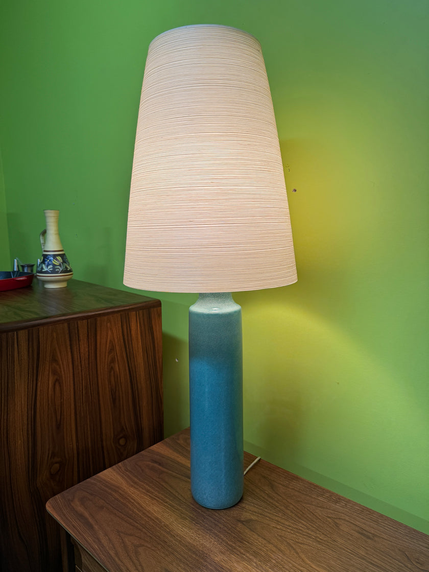 Sale!!! Mid Century Speckled Robin Egg Blue Lotte Lamp