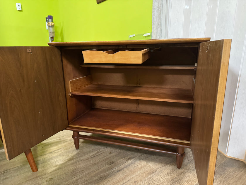 Mid Century Walnut Bar Cabinet