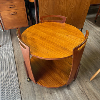 Mid Century Teak Bar Cart