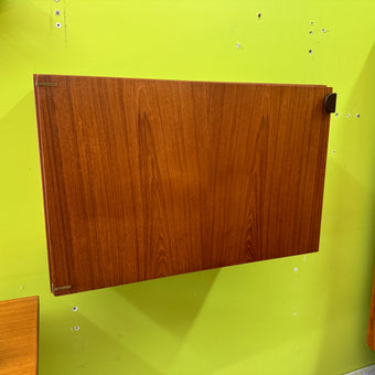 Mid Century Teak Wall Mounted Cabinet