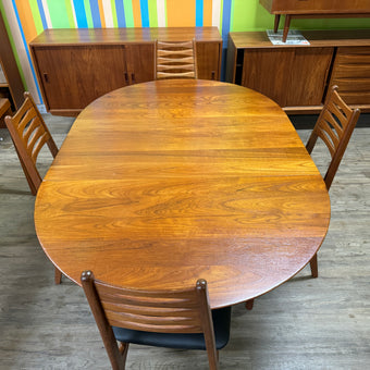 Mid Century Solid Teak Dining Table from Denmark