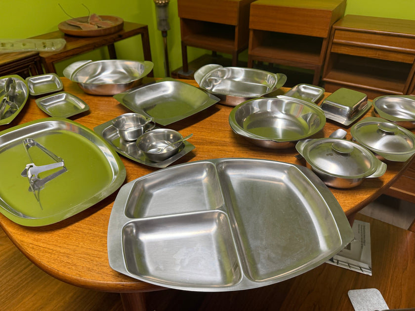 Mid Century Scandinavian Stainless Steel Serving Dishes