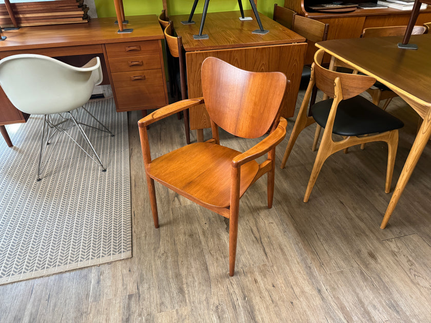 Mid Century Teak and Beech Arm Chair