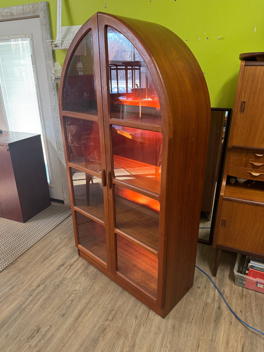 Mid Century Teak Display Cabinet from Denmark