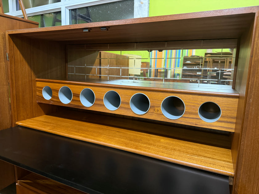 Mid Century Teak Bar Cabinet from Denmark