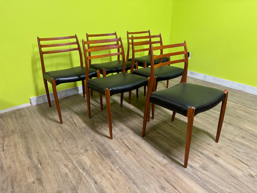 Mid Century Teak Dining Chairs from Denmark