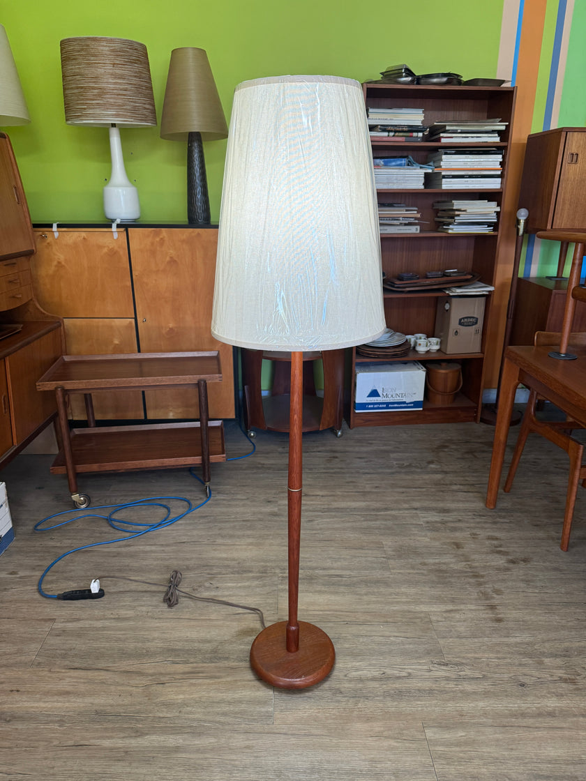 Mid Century Teak Floor Lamp