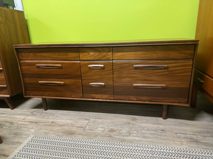 Mid Century Solid Teak Dresser