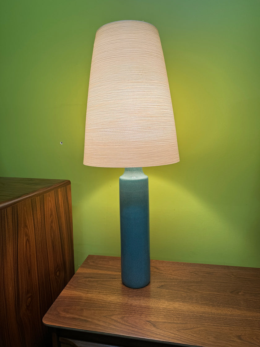 Sale!!! Mid Century Speckled Robin Egg Blue Lotte Lamp