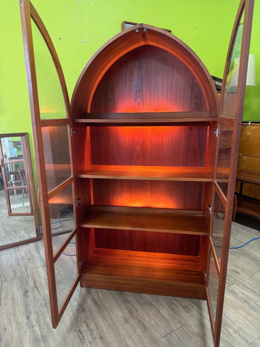 Mid Century Teak Display Cabinet from Denmark