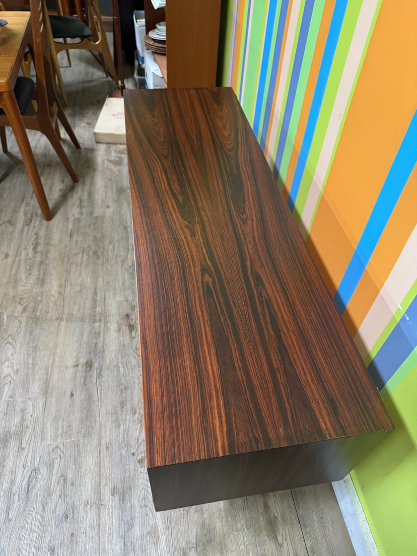 Mid Century Brazilian Rosewood Console Table