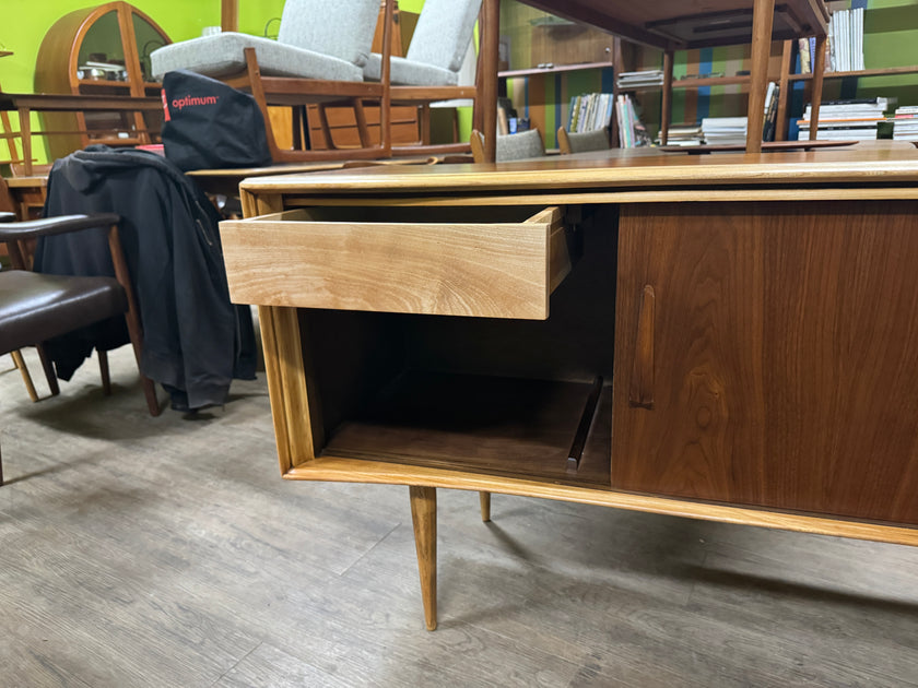 Mid Century Walnut and Ash Sideboard