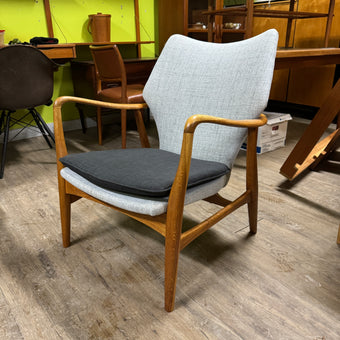 Mid Century Oak Lounge Chair from Denmark