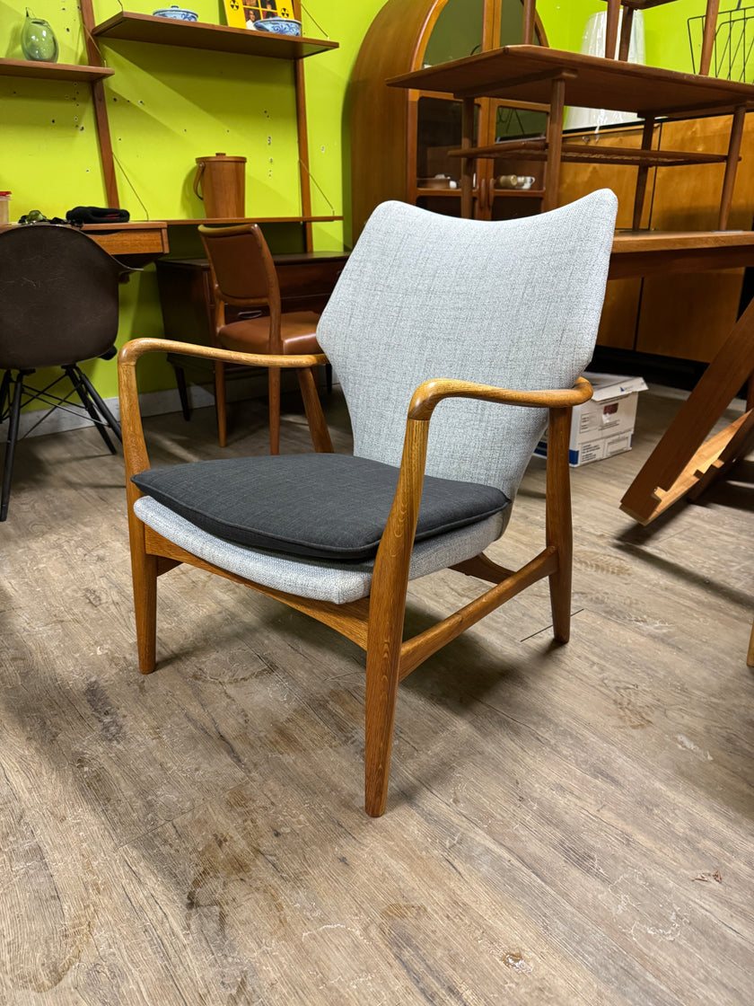 Mid Century Oak Lounge Chair from Denmark