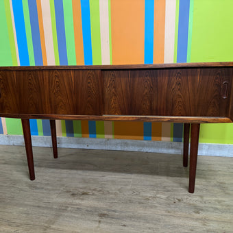 Mid Century Brazilian Rosewood Console Table