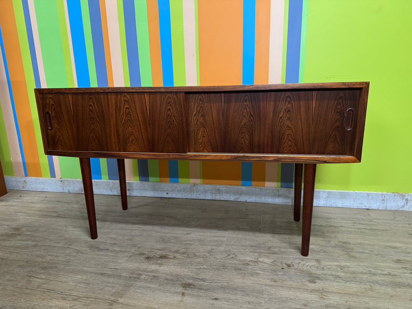 Mid Century Brazilian Rosewood Console Table