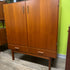 Mid Century Teak Bar Cabinet from Denmark