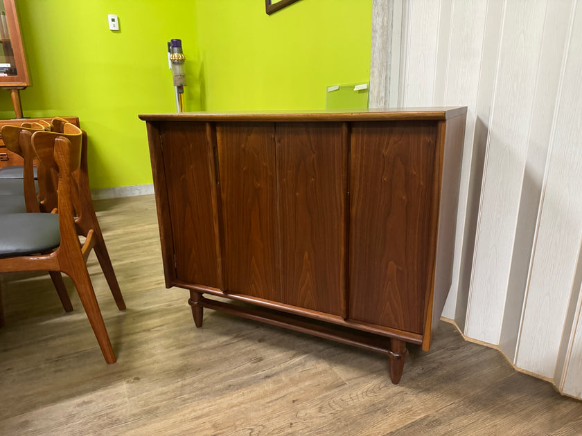 Mid Century Walnut Bar Cabinet