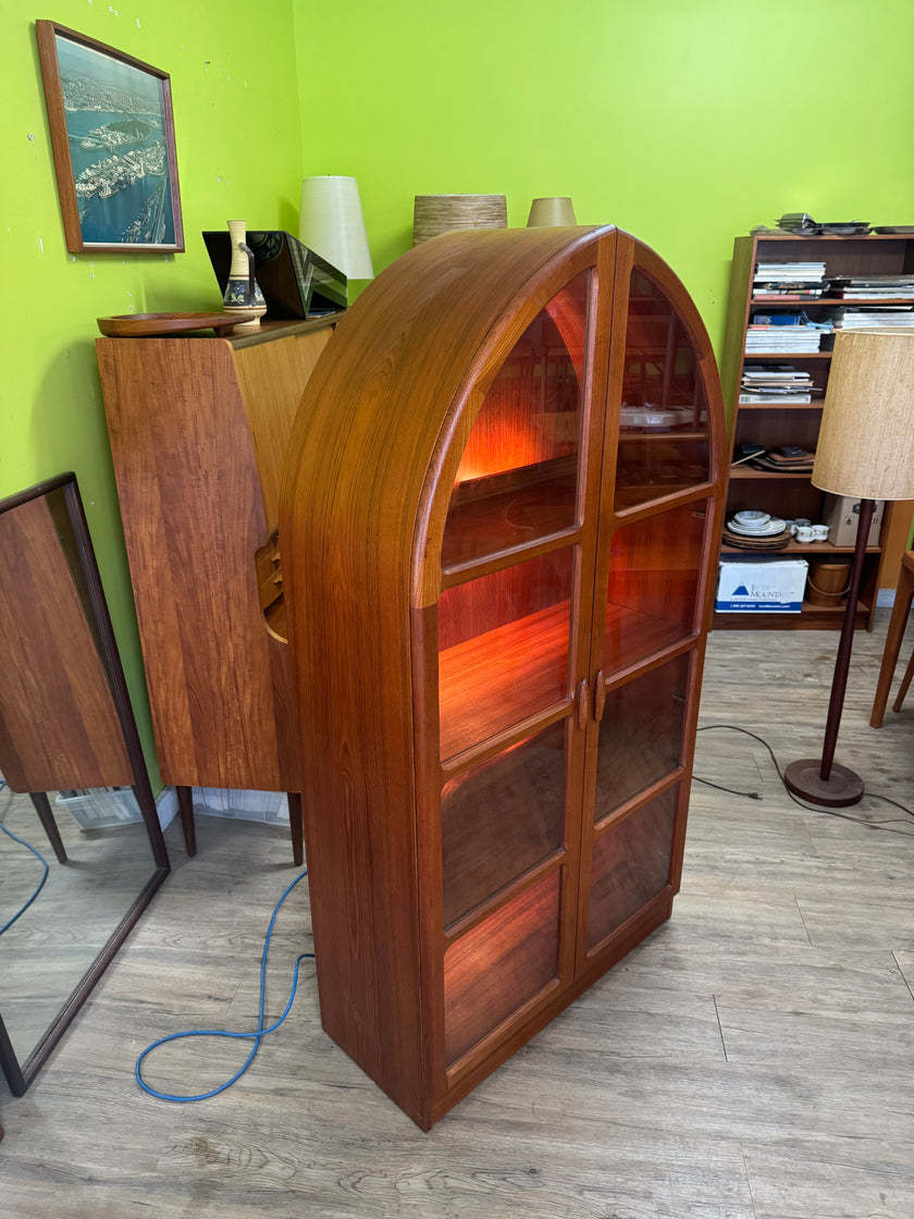 Mid Century Teak Display Cabinet from Denmark