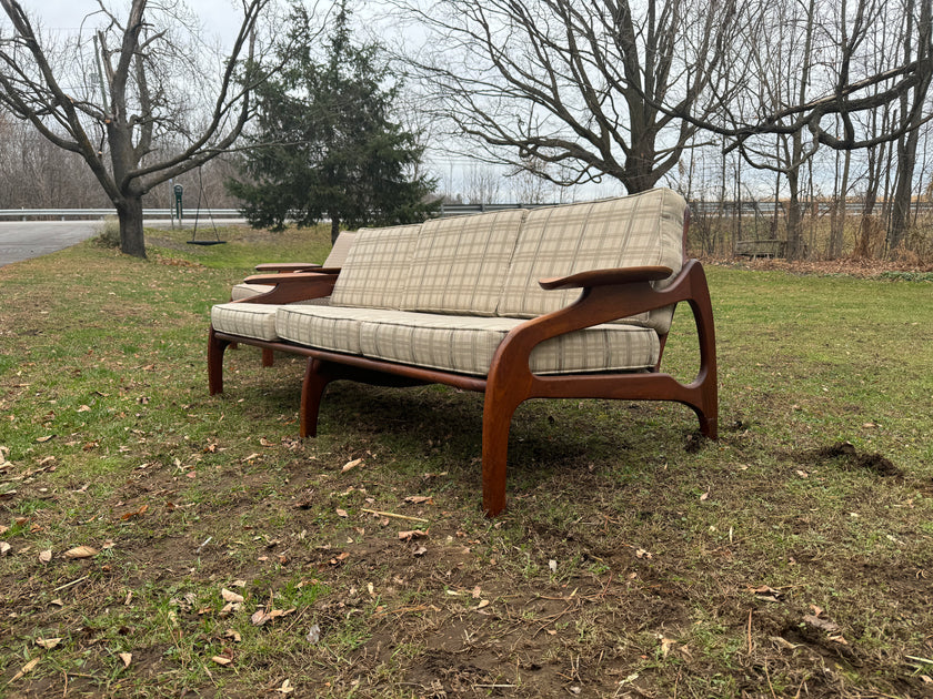 Mid Century Walnut Sofa and 1 Chair by Adrian Pearsall