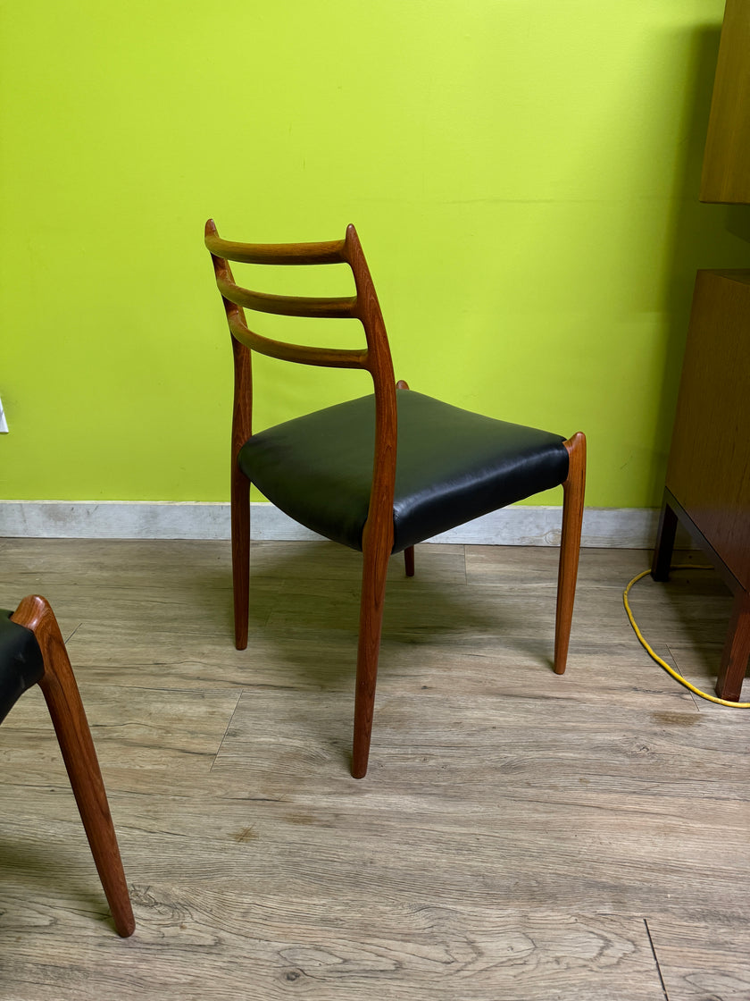 Mid Century Teak Dining Chairs from Denmark