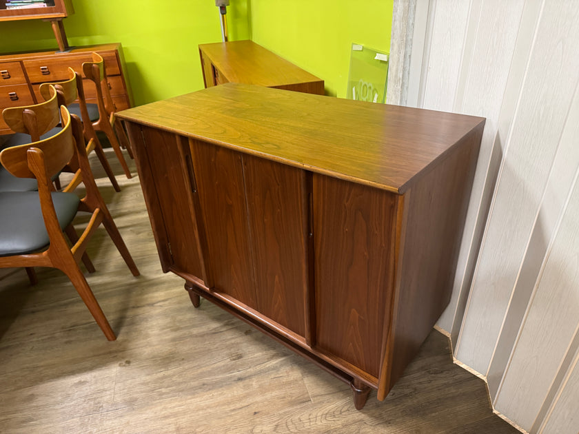 Mid Century Walnut Bar Cabinet