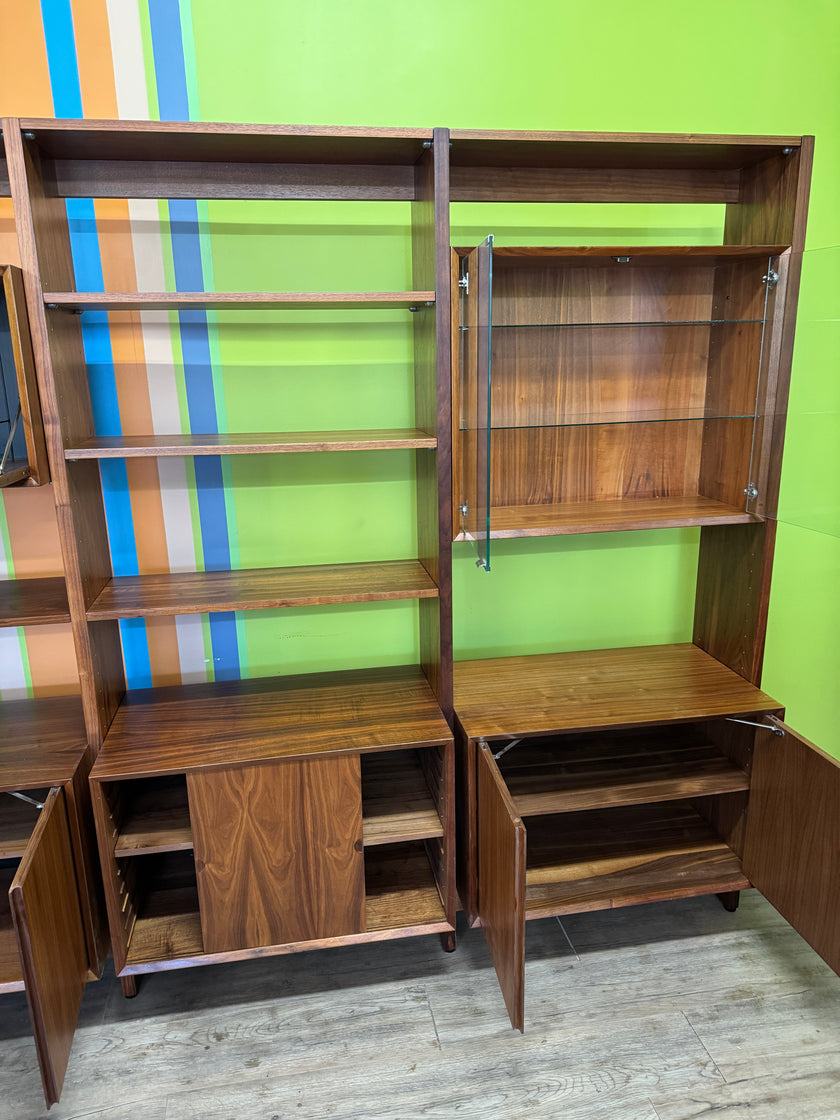 Mid Century Walnut Cado Freestanding Wall Unit