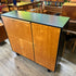 Mid Century Black and Maple Secretary Desk from the Netherlands