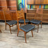 4 Mid Century Teak Dining chairs