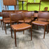 8 Mid Century Teak Dining Chairs from Denmark