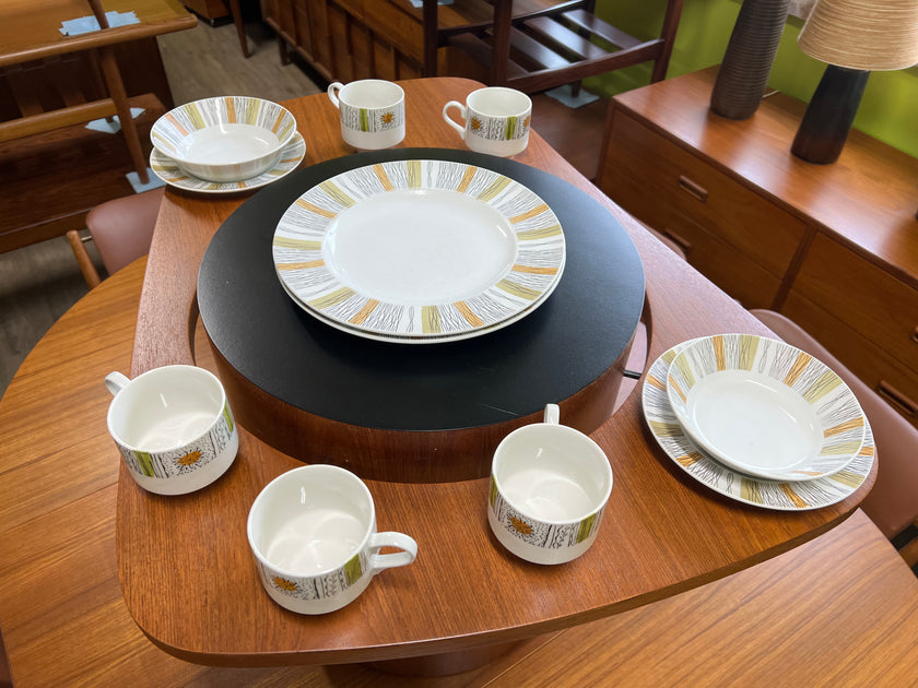 Mid Century Dinnerware Set